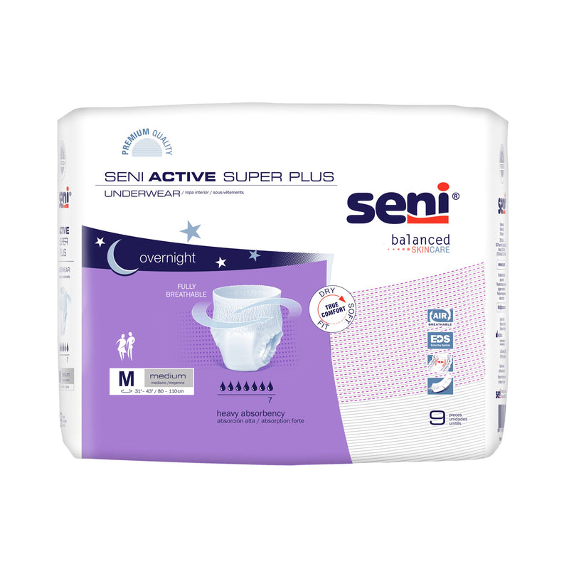 Seni® Active Super Plus Heavy Absorbent Underwear, Medium