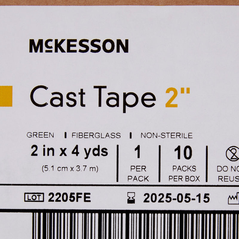 McKesson Green Cast Tape, 2 Inch x 4 Yard