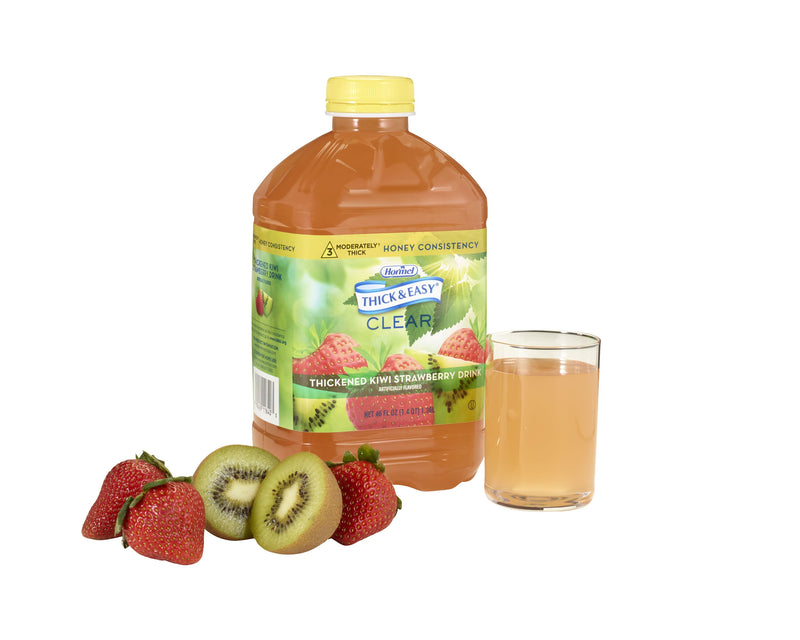 Thick & Easy® Clear Honey Consistency Kiwi Strawberry Thickened Beverage, 46-ounce Bottle