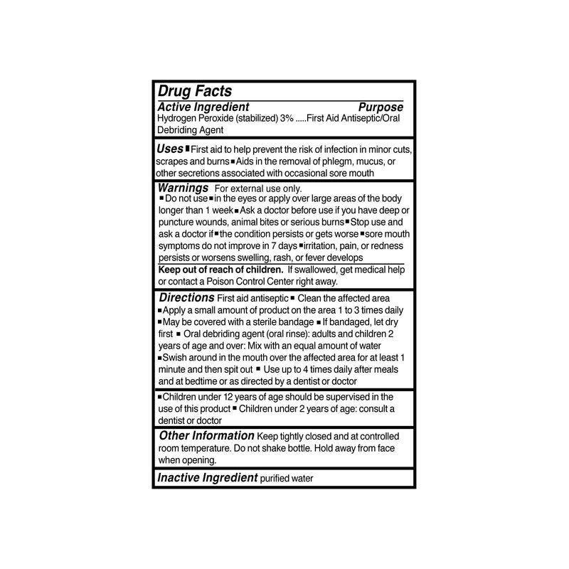 McKesson Hydrogen Peroxide Antiseptic, 4 oz. Bottle